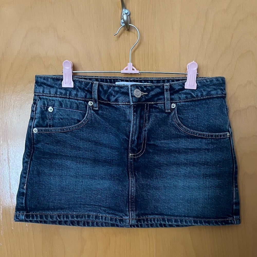 Garage Denim Mini Skirt